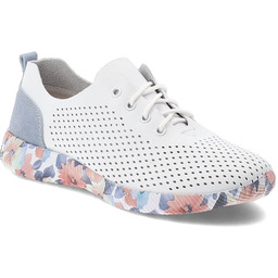 Artiker Półbuty damskie, skóra naturalna perforowana cholewka sznurowanie