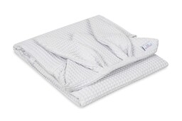Babymatex Okrycie kąpielowe 70x140 Bunny królik szare wafel