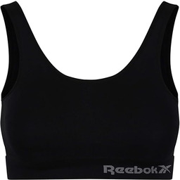 Reebok Damski, bezszwowy top z odkrytym brzuchem, elastyczny,