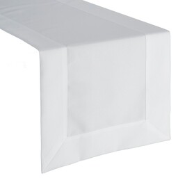 Eurofirany Obrus bieżnik 40x180 Lucy biały z delikatną