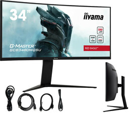 Monitor iiyama G-Master Red Eagle GCB3480WQSU-B1 34" Zagięte