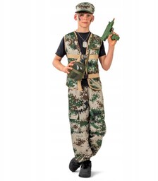 Strój Żołnierza kostium moro Militarny 116