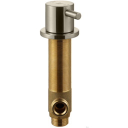 Zawór odcinający zmywarkę BI284 Mosiężny Niklowany Szczotkowany