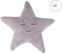 Poduszka Little STAR z grzechotką- szara