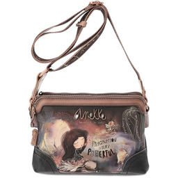 Anekke Brązowa Torebka Stylowa Damska Listonoszka Na Ramię