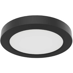 Lumes Mały czarny plafon ledowy C3-R27