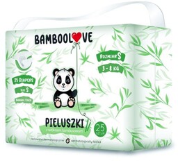 BAMBOOLOVE Pieluszki jednorazowe dla dzieci z włóknem bambusowym
