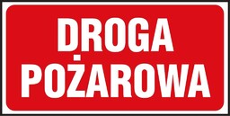 Z-45P - Znak ochrony ppoż. Droga pożarowa