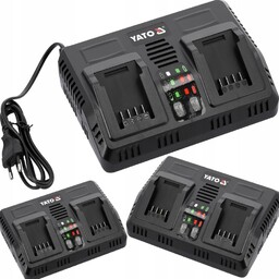 Inteligentna Podwójna Ładowarka 18V (2,4-4,5A) Yato YT-828501
