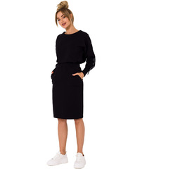 Dresowa Spódnica na Gumie - Czarna