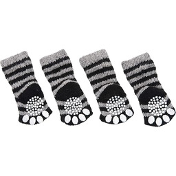 Flamingo 15224 skarpetki 4 zestaw, czarny/gris, XS