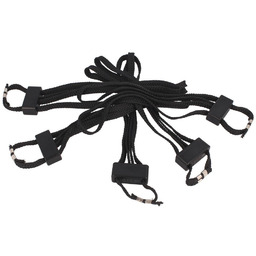 Kajdanki jednorazowe ESP 5szt, Black (HT-01-B)
