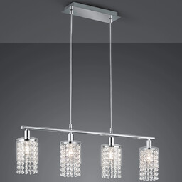 Trio Glamour lampa wisząca Posh R30764006 szklana