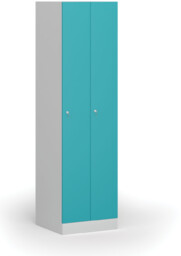 Szafka ubraniowa S1 wąska, 2-drzwiowa, 1850 x 500