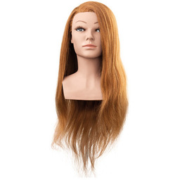 Efalock, główka fryzjerska, treningowa Mila, włosy ludzkie, jasny