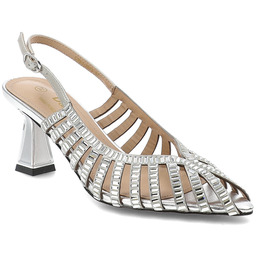 S.Barski Sandały damskie, cholewka ze skóry naturalnej