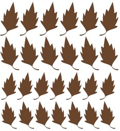 Naklejka liść 2 zestaw Liście w zestawie