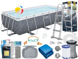 Basen Bestway 404x201x100 Ogrodowy Stelażowy 56721 14w1
