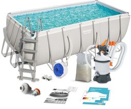 Basen stelażowy ogrodowy, 11w1, Bestway, 412x201x22 cm