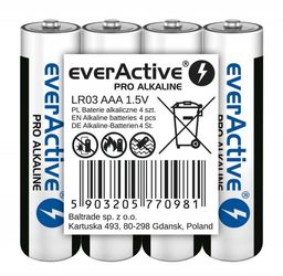 4x Baterie alkaliczne AAA / LR03 everActive Pro