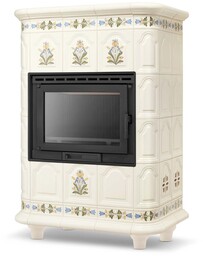 Piec kominek piecyk koza kaflowy ceramiczny obudowa kominkowa