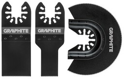 GRAPHITE Zestaw brzeszczotów 56H070 (3 szt.)