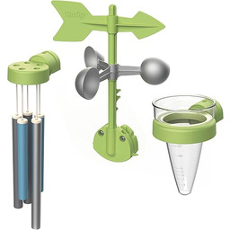 Smoby - Zestaw pogodowy - Dzwonek, Wiatrowskaz, Anemometr