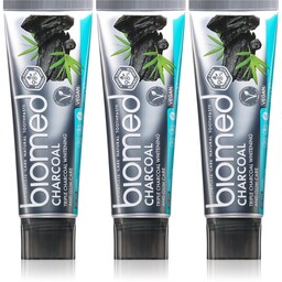 BIOMED pasta CHARCOAL 3x100g 3-PACK - POTRÓJNY SYSTEM