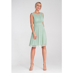 Pakamera Elegancka sukienka koktajlowa midi bez rękawów