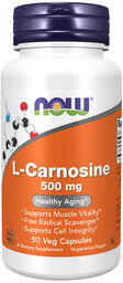 Now Foods L-Carnosine, L-karnozyna 500 mg, 50 kapsułek