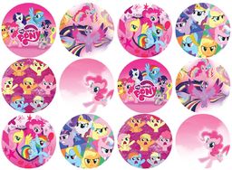 Opłatki na muffiny babeczki My Little Pony
