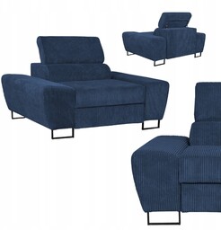 Fotel wypoczynkowy Savio salon Family meble granat sztruks