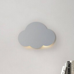 TK Lighting Kinkiet Cloud, szary, szerokość 38 cm,