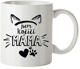 Bohemia Gifts Kubek ceramiczny - Jestem kocią mamą,