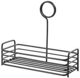 Organizer na przyprawniki, prostokątny, czarny