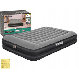 Materac Dmuchany Welurowy Dwuosobowy Łóżko 203x152x46 Bestway 67403