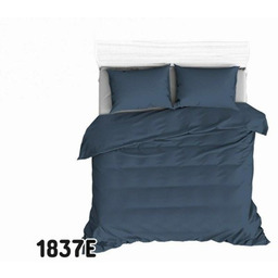 Pościel bawełniana 180x200 Extra niebieska ciemna jednobarwna