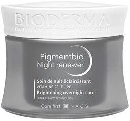 Bioderma Pigmentbio Night Renewer, rozjaśniający krem do twarzy,