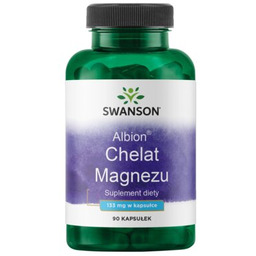 SWANSON Magnez Albion Chelat Magnezu (90 kapsułek)