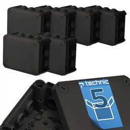 5x Edo Technic Puszka Hermetyczna Natynkowa Dławiki IP66