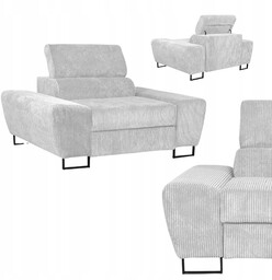Fotel wypoczynkowy Savio salon Family meble j.szary sztruks