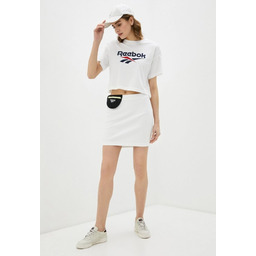 Reebok Spódnica Dresowa Biała Logo Damska XS Pbf