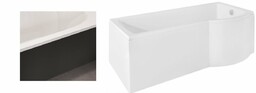 Besco Inspiro 170x70cm wanna z parawanem prawa +