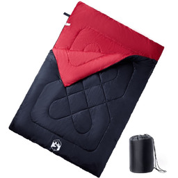 vidaXL Śpiwór dwuosobowy dla dorosłych, z poduszkami, 3-4