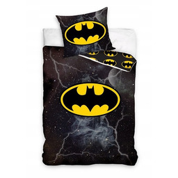 Pościel Batman Dziecięca 140X200 Chłopięca Bawełniana Poszewka Komplet