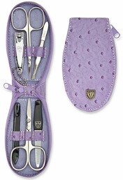 Kellermann 7411 damski zestaw do manicure wzór skóry
