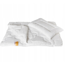 Komplet kołdra poduszka Corneo biała 120x90