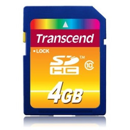 Transcend SD Card 4GB SDHC Class10