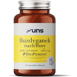 BUZDYGANEK NAZIEMNY + BIOPERINE Suplementy diety, 60 vege