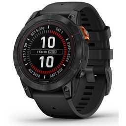 Garmin Zegarek sportowy Fenix 7 Pro Solar, czarny